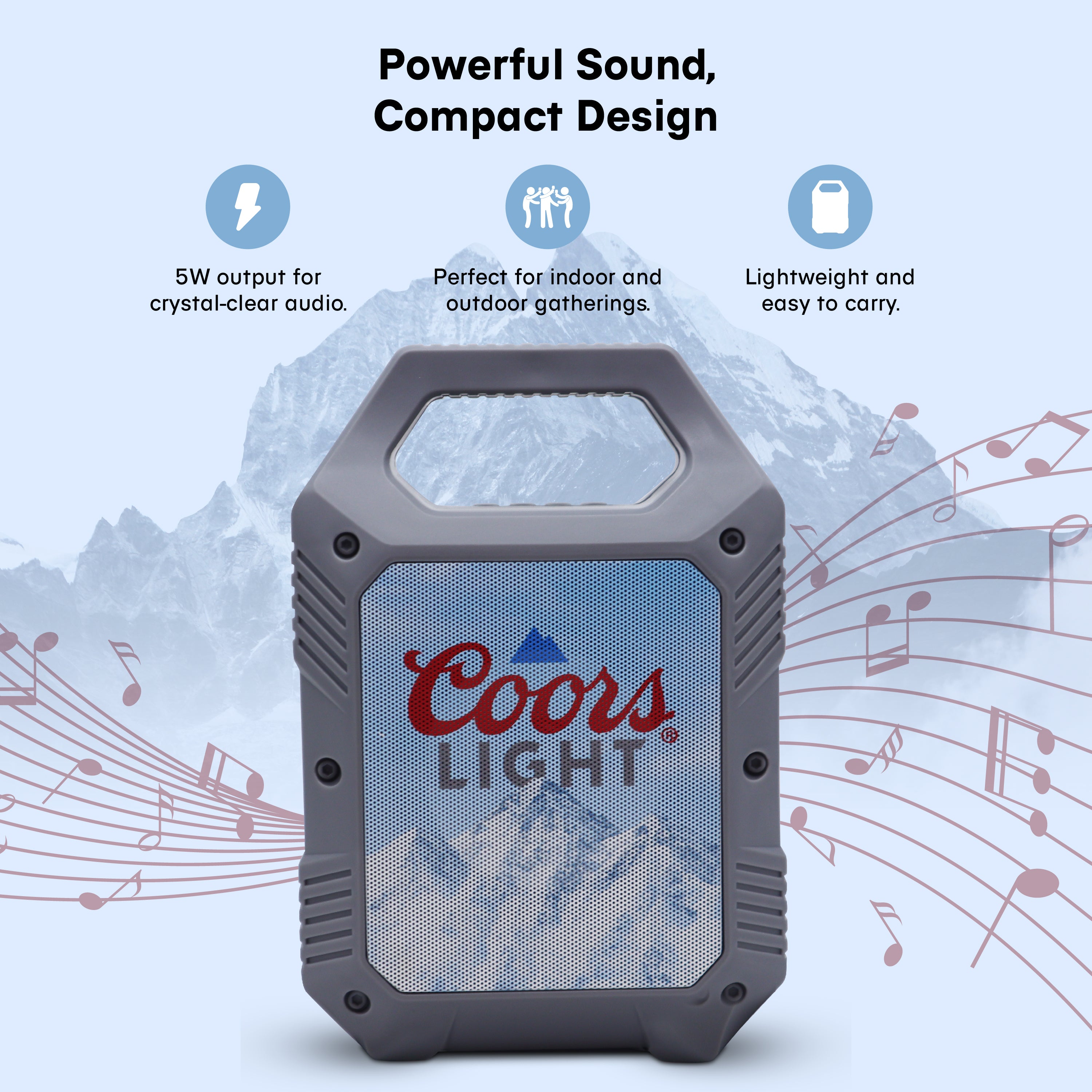 Miller Lite/Coors Light Mini Party Speakers with LED Lights